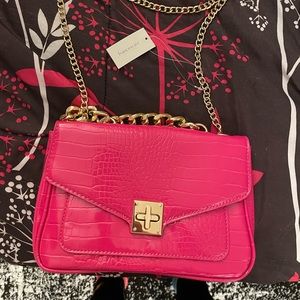 Brand new pink leather purse